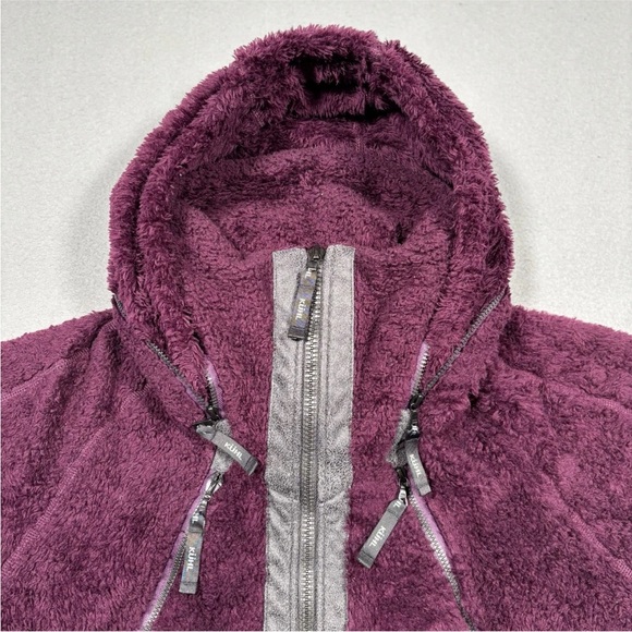 Kuhl Flight Jacket Women XSmall Purple Fleece Deep Pile Sherpa Pull Over - Picture 7 of 13